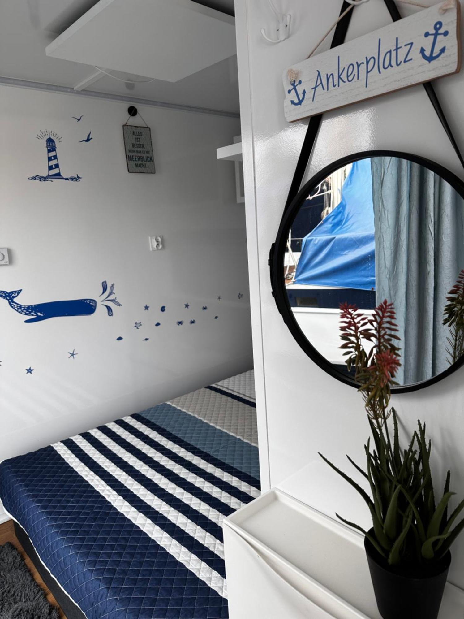 Premium Hausboot Trave Traum Appartement Lübeck Buitenkant foto